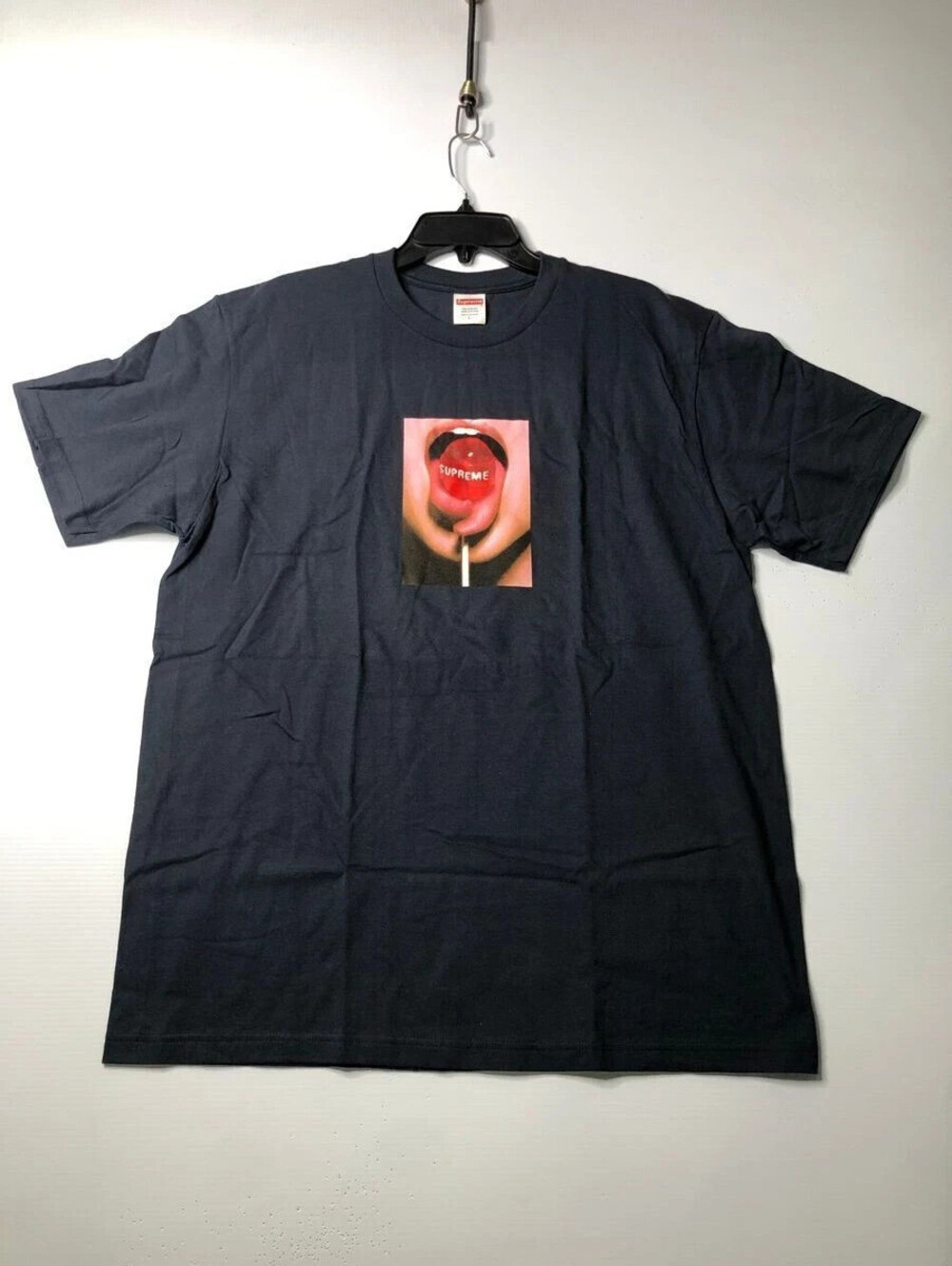 SUPREME Lollipop Tee Men's Size L Black New Hype